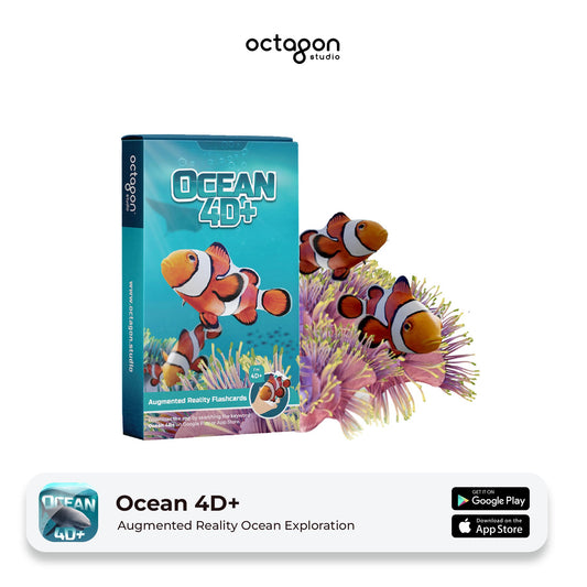 Ocean 4D+ Augmented Reality Cards-0